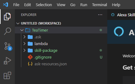 A screenshot of the Tea Timer resources copied locally