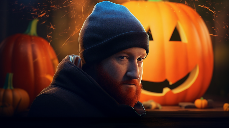 A Halloween image of me generated by MidJourney.
