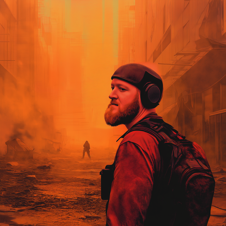 A playlist cover image generated in MidJourney.
